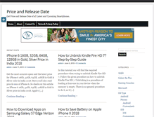 Tablet Screenshot of priceandreleasedate.com